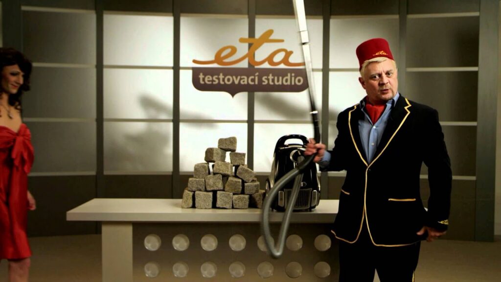 Petr Čtvrtníček – testuje vysavač Eta