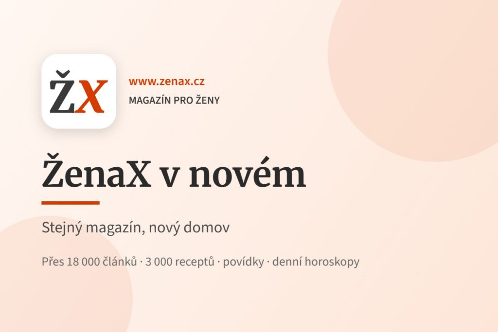 ŽenaX v novém: stejný magazín, nový domov